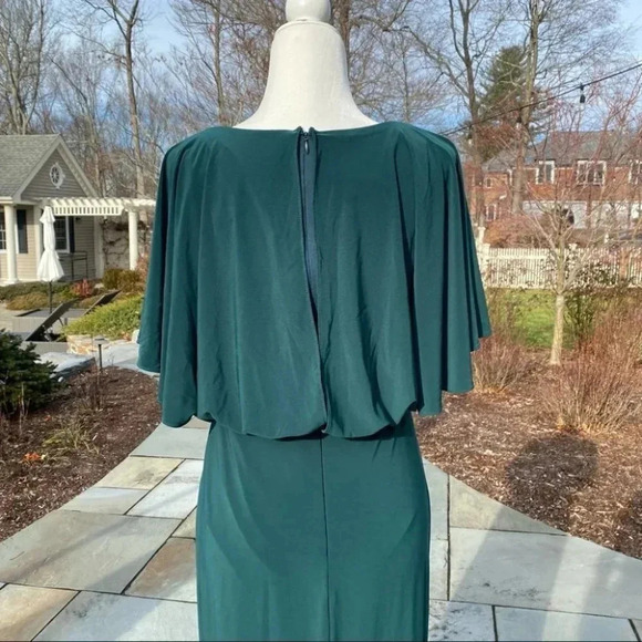 NWT BHLDN Anthropologie Lena Jersey Flutter Sleeve Maxi Dress MOB - Picture 9 of 12